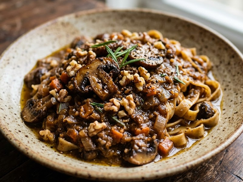 Mushroom Bolognese