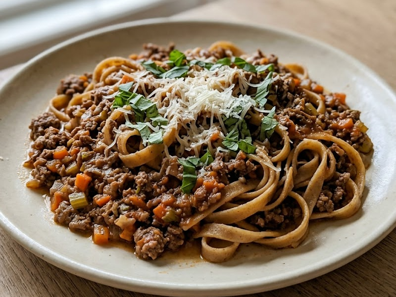 Fettuccine Bolognese