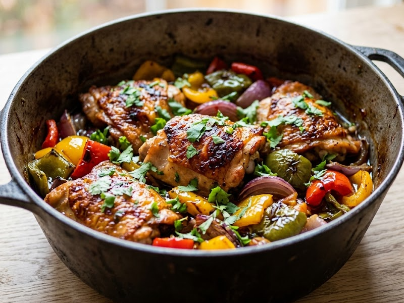 Sheet-Pan Honey Chili Chicken with Veggies