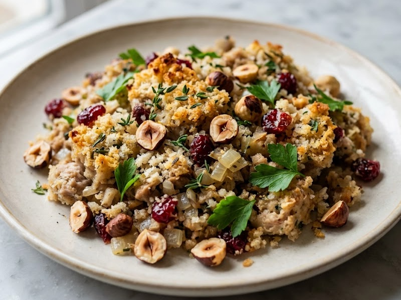 Recipe: Roast turkey with hazelnut and cranberry... | Sainsbury's