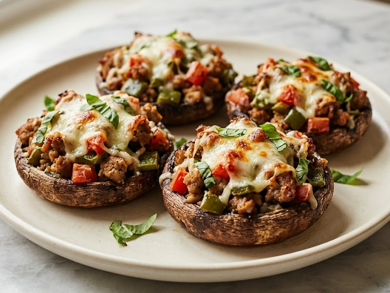 Portobello Stuffed Mushrooms