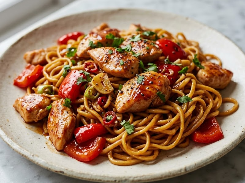 Sweet-And-Sour Chicken Noodles