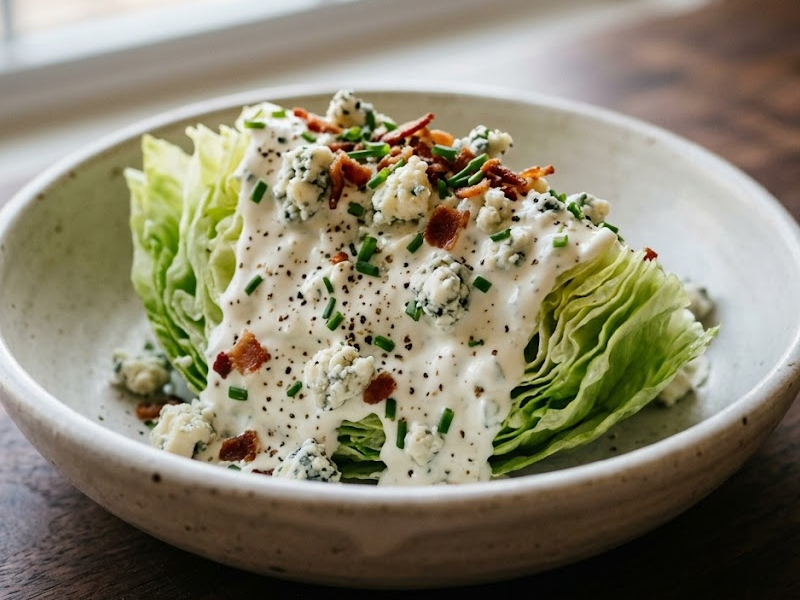 Wedge Salad with Blue Cheese Dressing