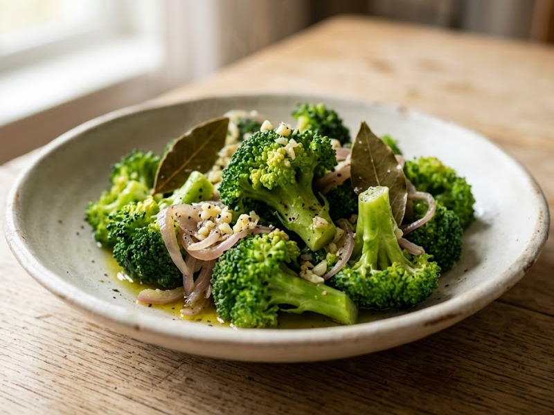 Aromatic Steamed Broccoli
