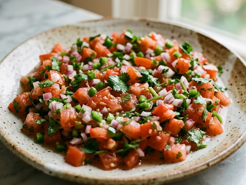 Copycat Chipotle Pico de Gallo - Mild Tomato Salsa