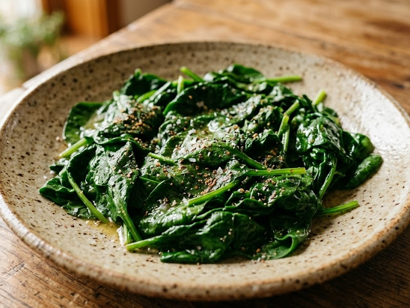 Wilted Spinach with Nutmeg