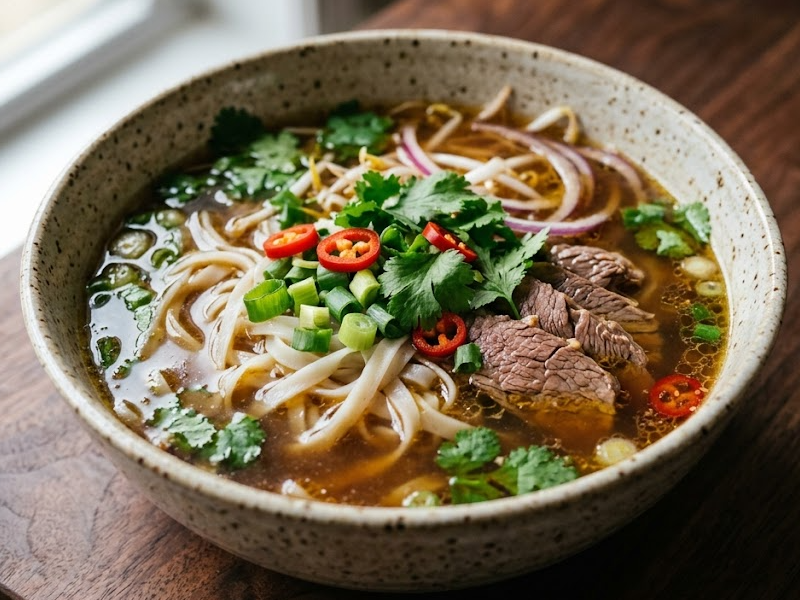 Pho-Inspired Beef Noodle Soup