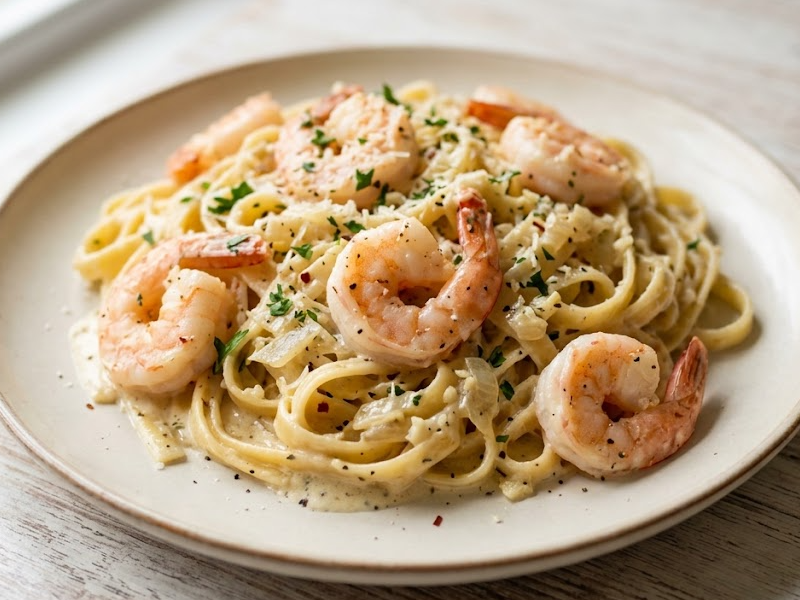 Shrimp Alfredo Pasta