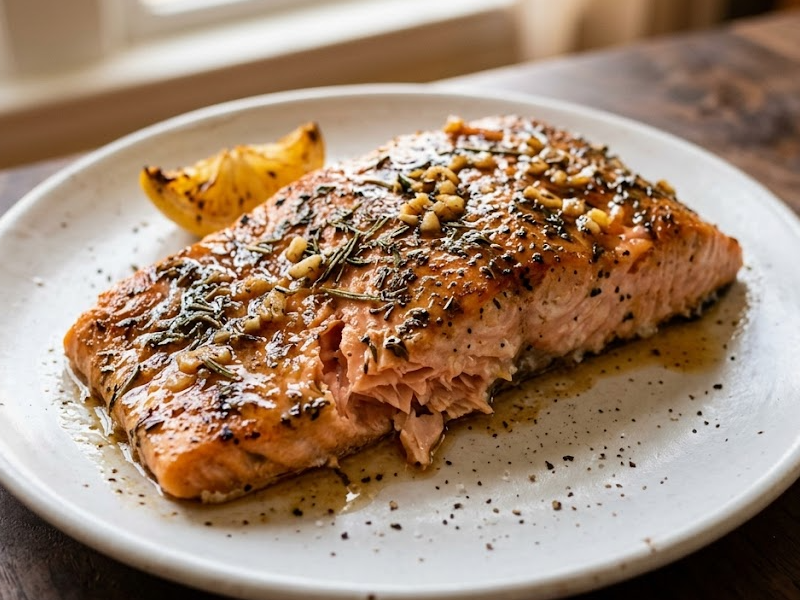 Garlic Butter Salmon in Foil
