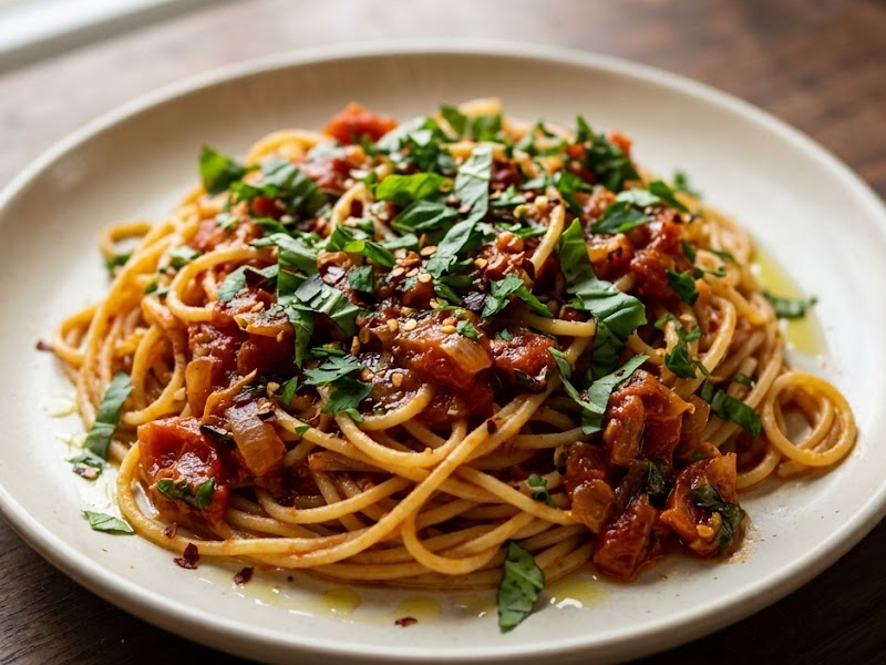 Fresh Tomato Spaghetti
