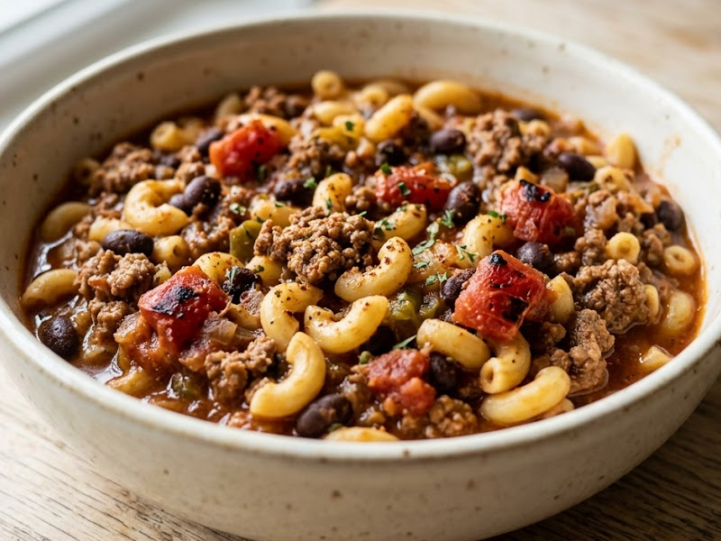 Chili-Pasta Skillet