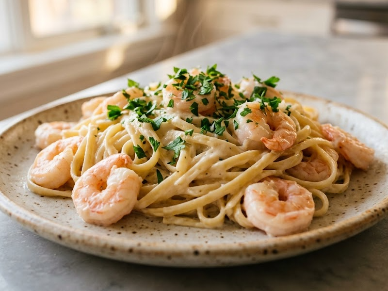 Creamy Shrimp Alfredo