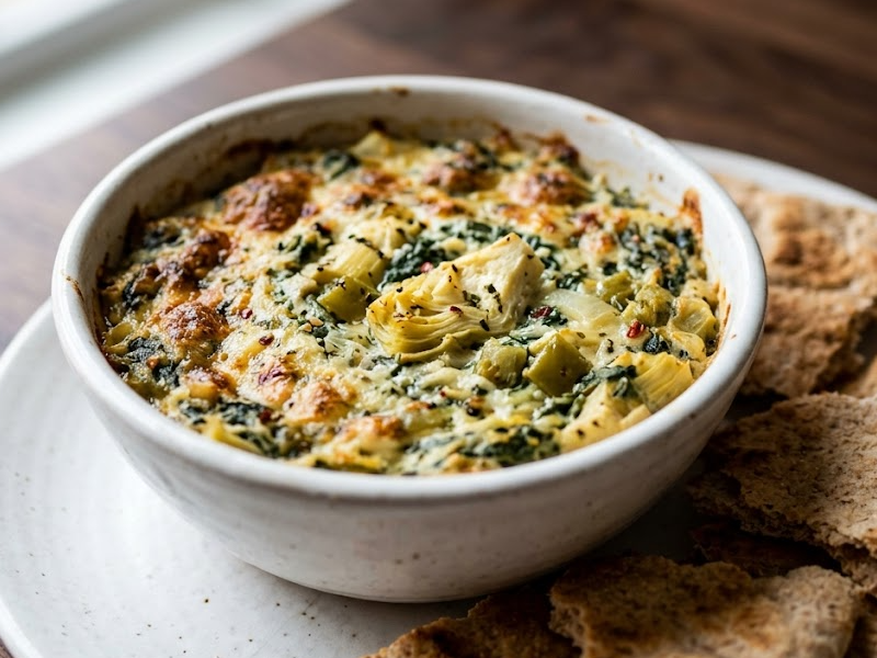Easy Spinach Artichoke Dip