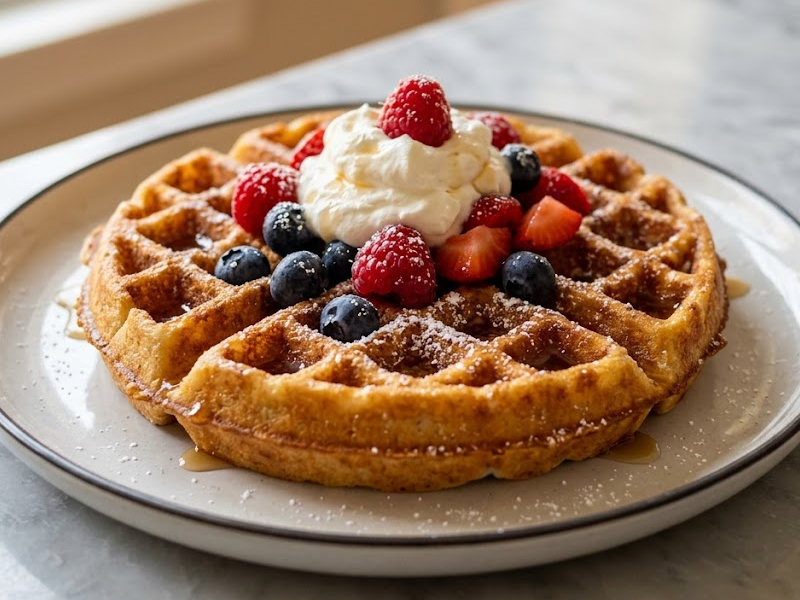 Homemade Belgian Waffle