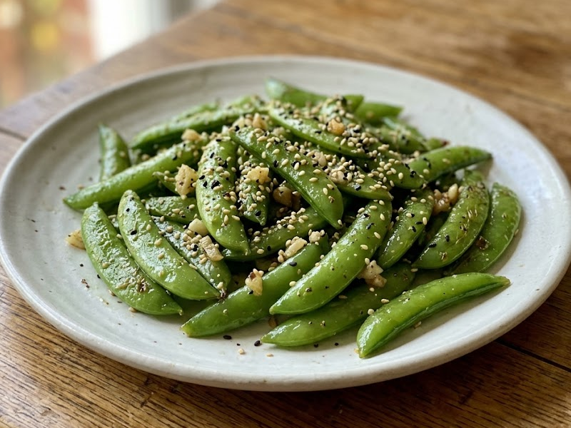 Copycat P.F. Chang’s Crispy Garlic Snap Peas