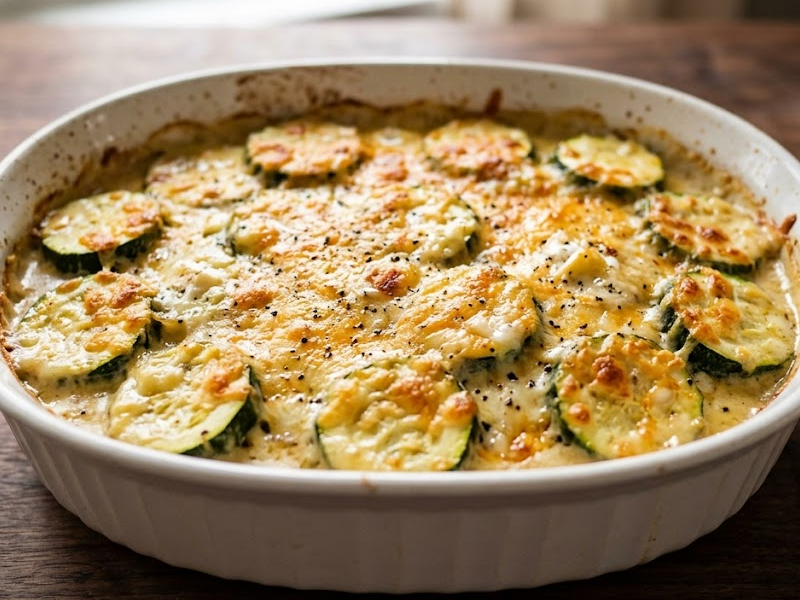 Zucchini Casserole (Easy & Cheesy)