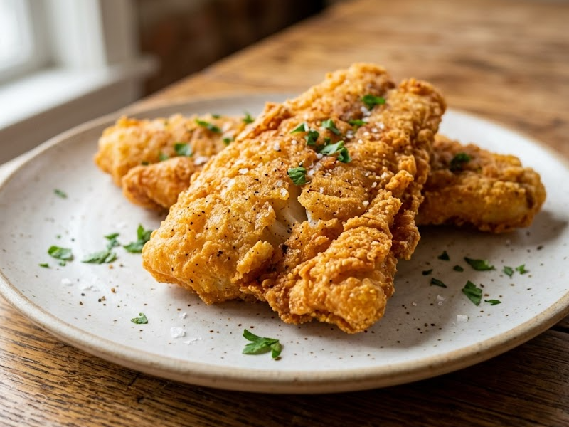 Pan-Fried Cornmeal Batter Fish