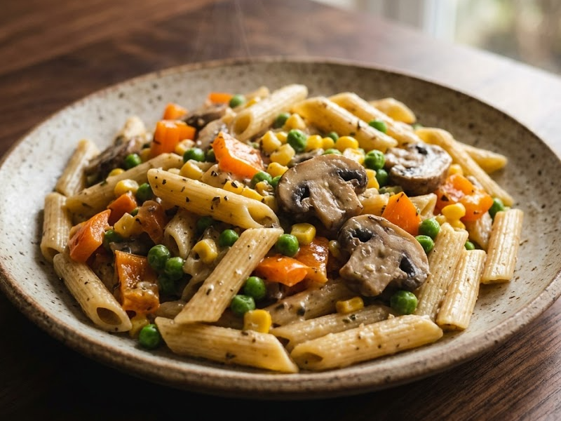 One Pot Creamy Veggie Pasta