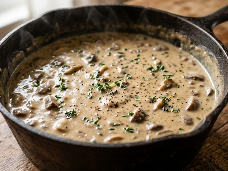 Homemade Cream of Mushroom Soup