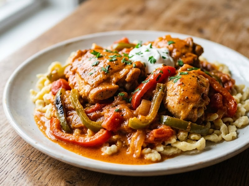 Hungarian Chicken Paprikash