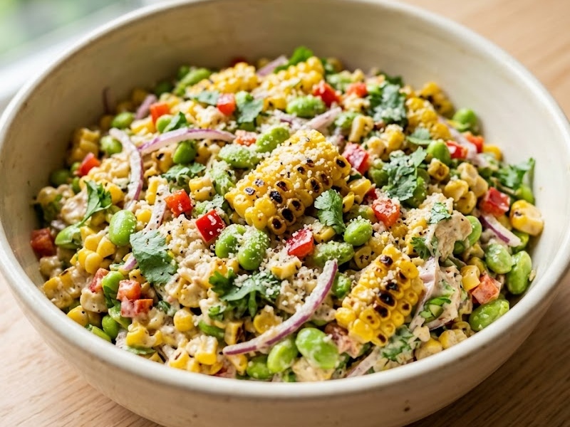 Edamame & Grilled Corn Salad