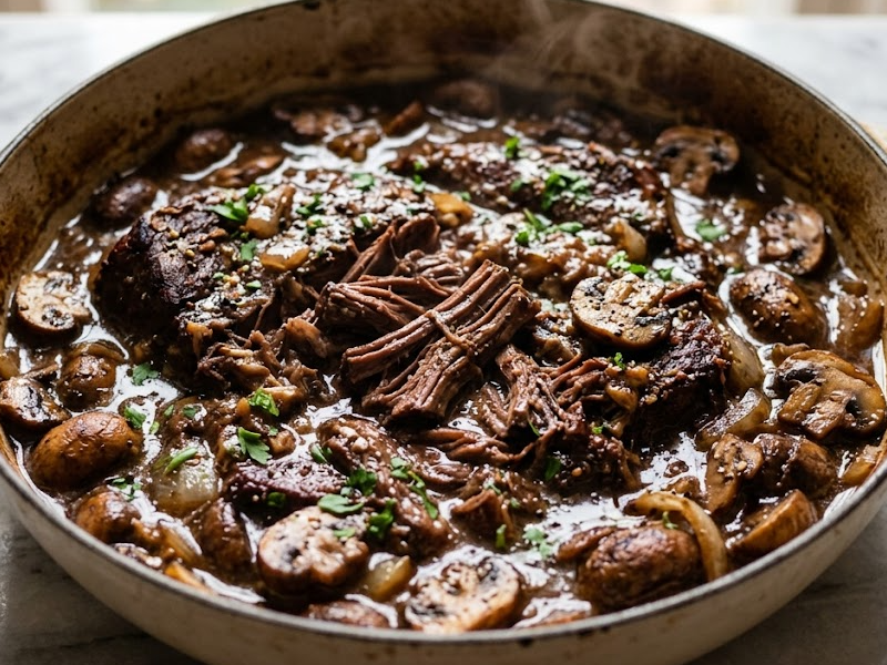Cracker Barrel Mushroom Braised Pot Roast