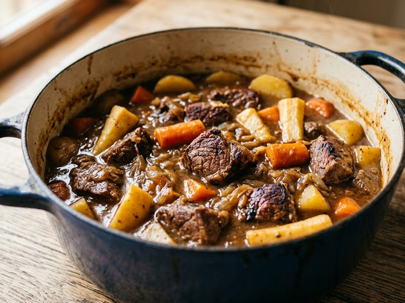 Easy and Quick Beef Stew with Potatoes, Carrots and Parsnips | Canadian Family