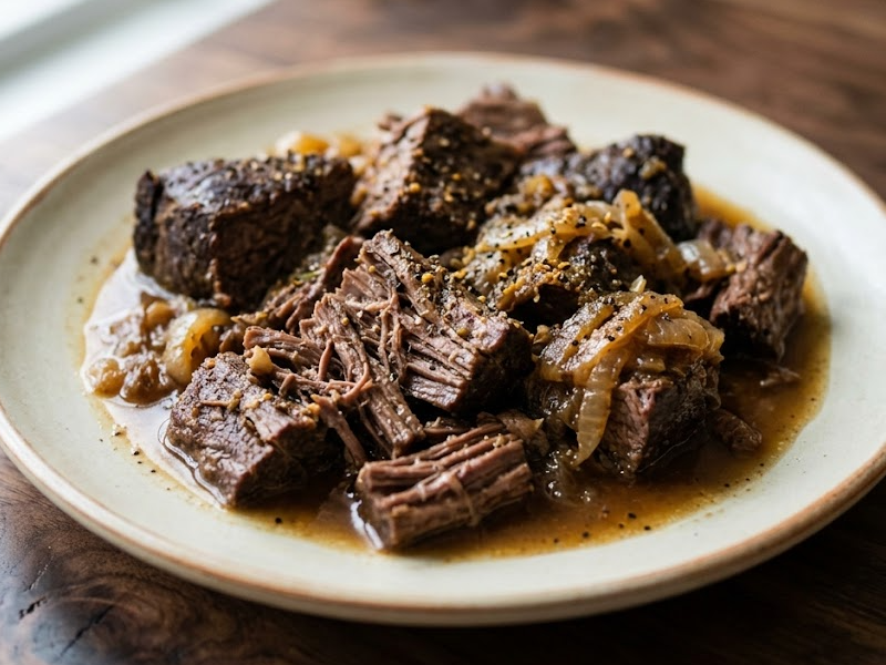 Super Simple Slow Cooker Fall Apart Roast Beef