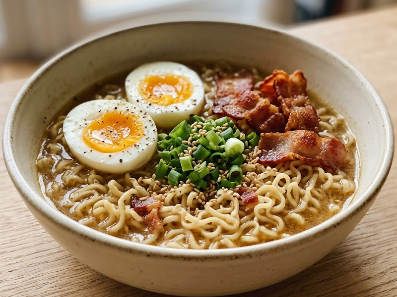 Bacon And Egg Ramen