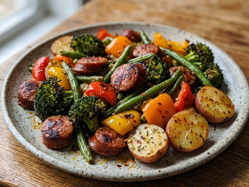 Sheet Pan Sausage and Veggies