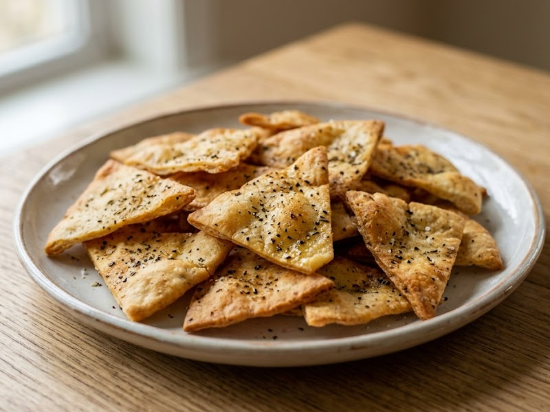 Quick & Easy Homemade Baked Pita Chips