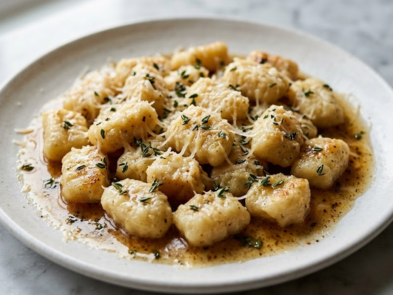 Two Ingredient Gnocchi & Browned Butter Sauce