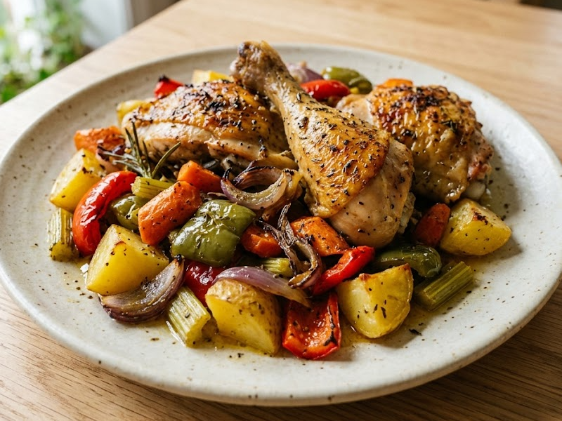 One-Pan Baked Chicken Dinner