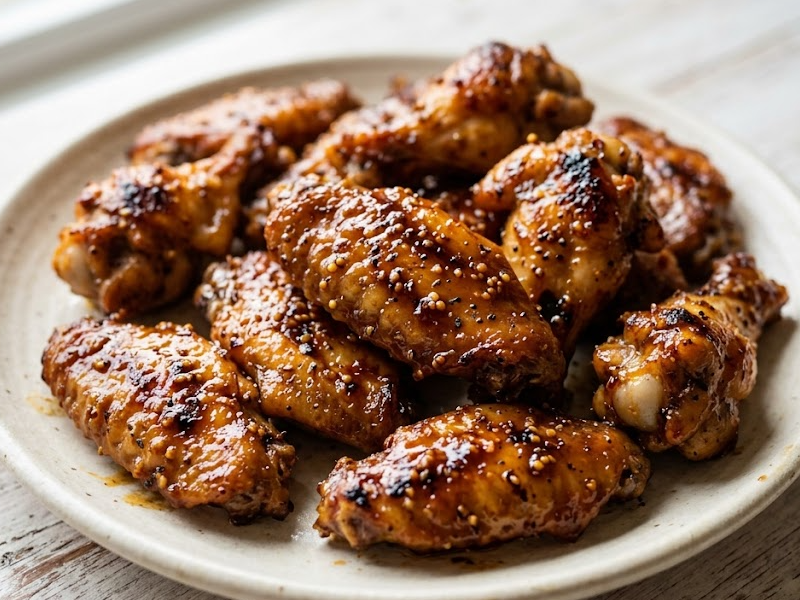 Honey Mustard BBQ Chicken Wings
