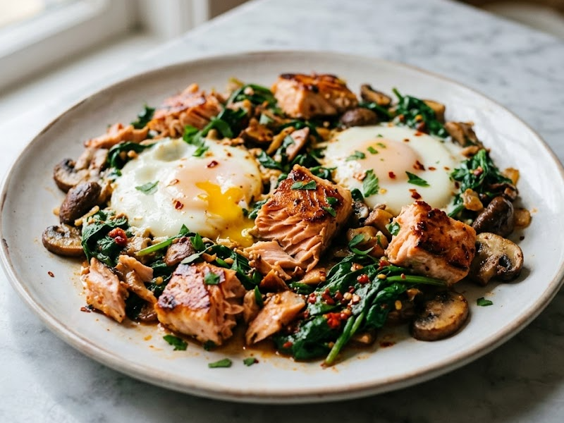 Salmon Egg Skillet