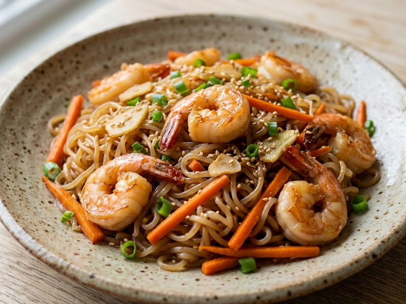 Miracle Noodles Shrimp Stir Fry