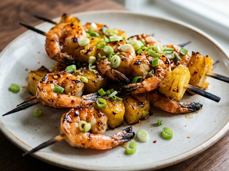 Shrimp ‘N Pineapple Kabobs