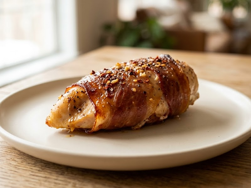 Baked Prosciutto Wrapped Chicken Breast