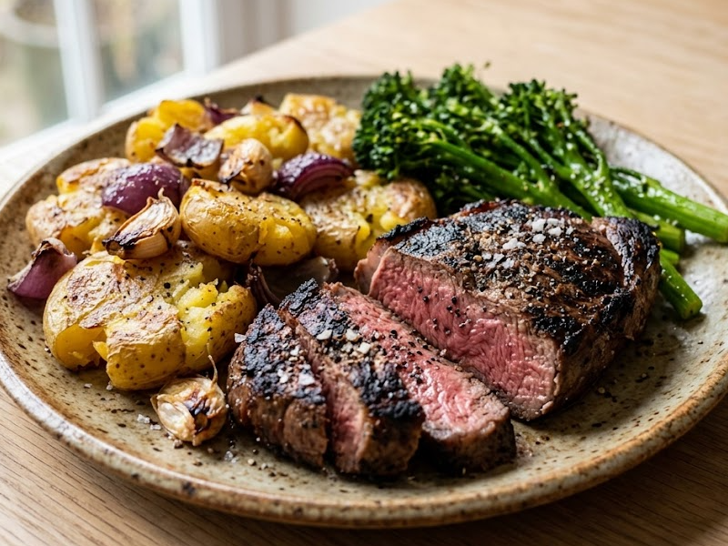 Sheet Pan Steak & Potatoes