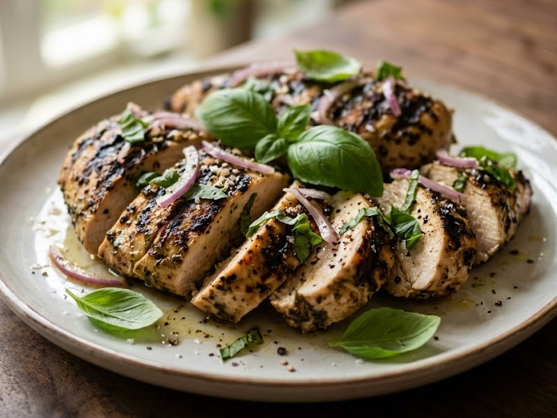Grilled Basil-Marinated Chicken