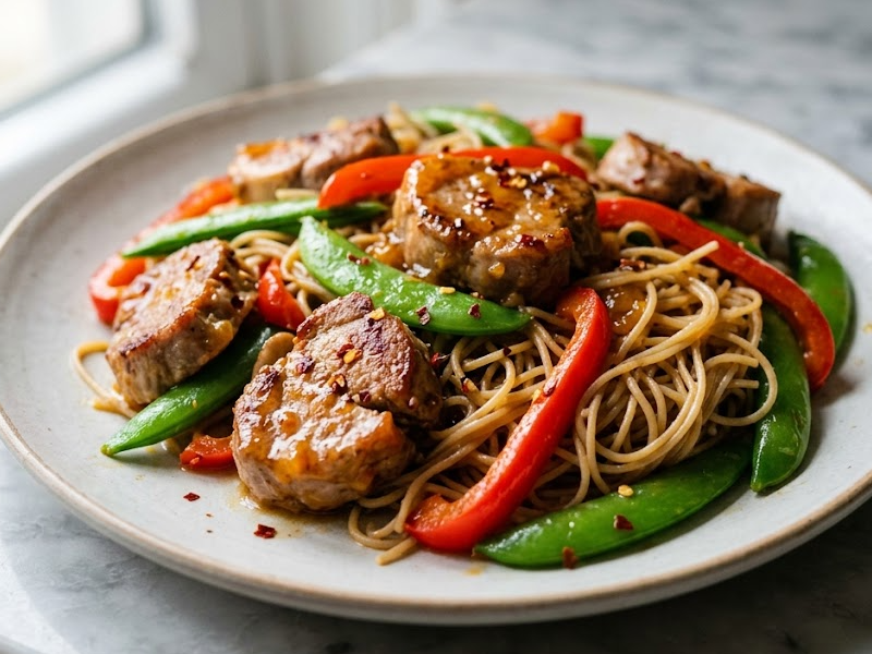 Pork & Mango Stir-Fry