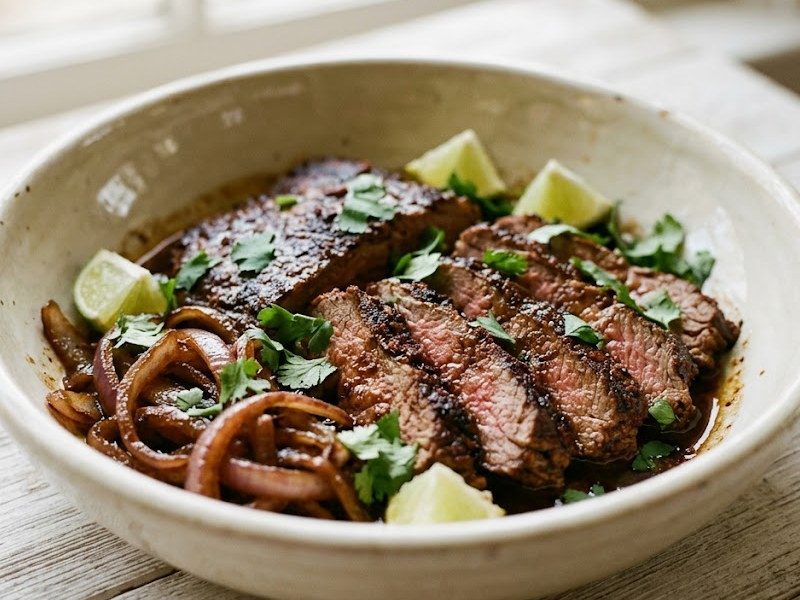 Chili-Crusted Flank Steak