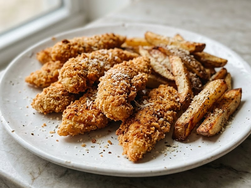 Oven-Fried Chicken Fingers and Fries | Kraft What's Cooking