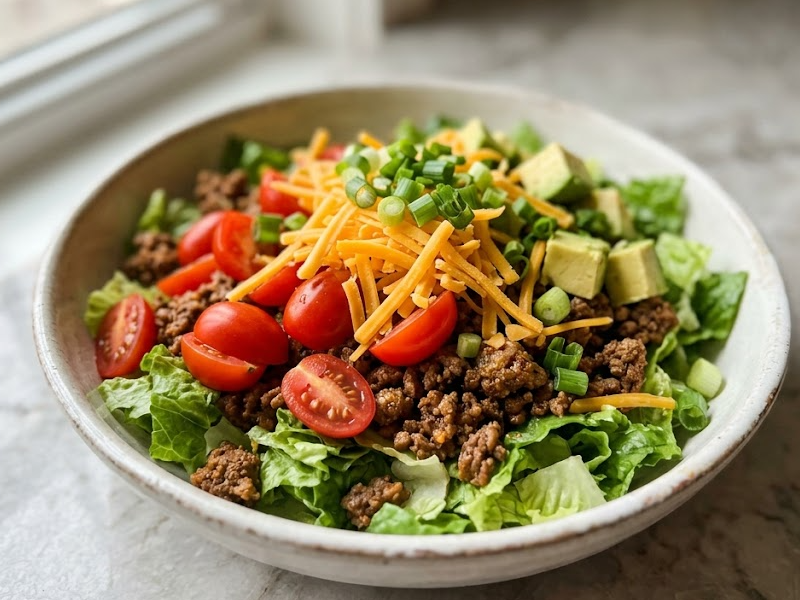 Taco Salad (Healthy, Easy Recipe)