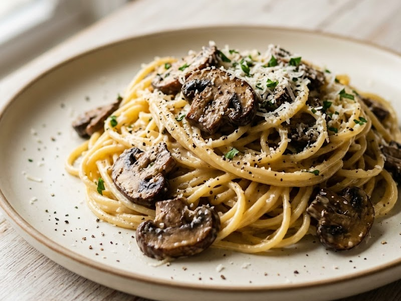 Mushroom Carbonara