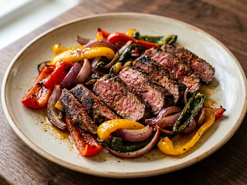 Sheet Pan Steak Fajitas