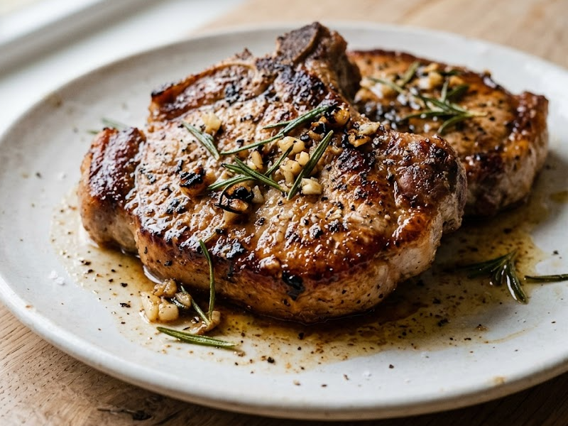 Garlic Rosemary Pork Chops