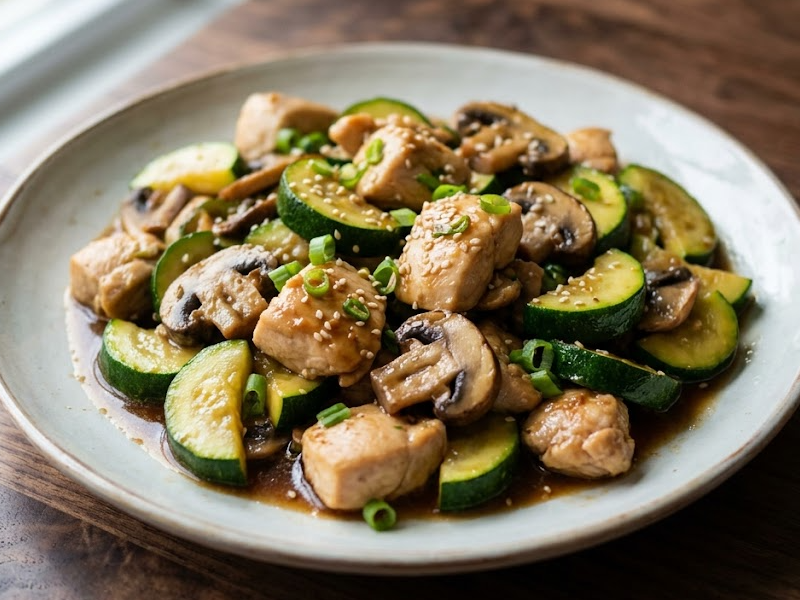 Panda Express Zucchini & Mushroom Chicken