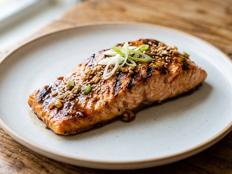 Ginger-Scented Grilled or Broiled Salmon