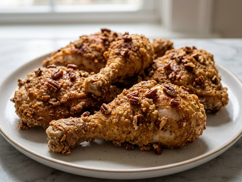 Nutty Oven-Fried Chicken